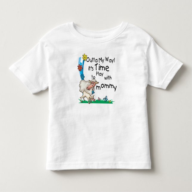 Camiseta Infantil Tempo para jogar com a Mamãe2 (Frente)