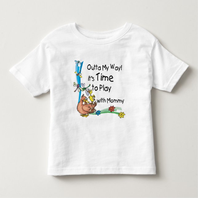 Camiseta Infantil Tempo para jogar com Mamães (Frente)