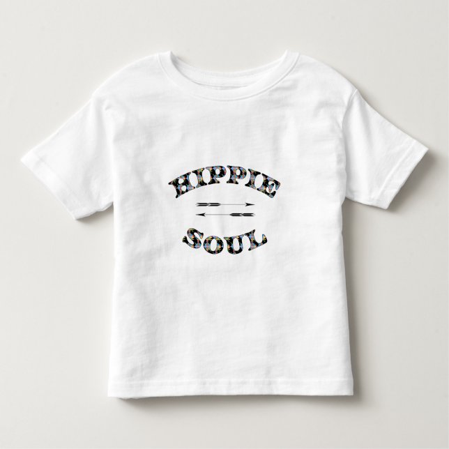 Camiseta Infantil Tendência Legal das Setas Únicas da Hippie Soul 70 (Frente)