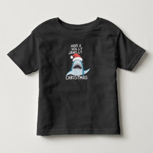 Camiseta Infantil Tenha Um Natal Holly Jawly Sarcástico Filme Jaws