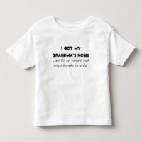 "Tenho o nariz da minha avó" Crianças/Camisas de B