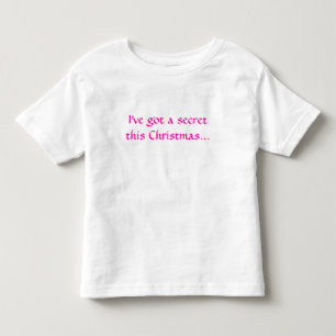 Camiseta Infantil Tenho um segredo neste Natal...