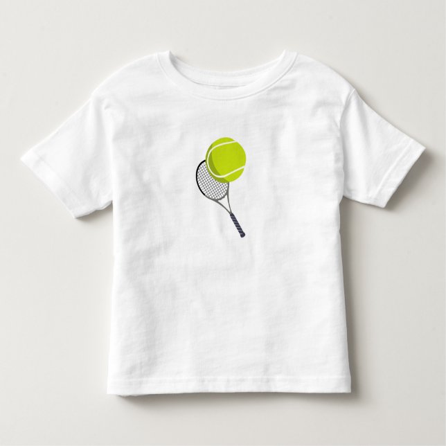 Camiseta Infantil Tênis Ball & Racket Racquet (Frente)