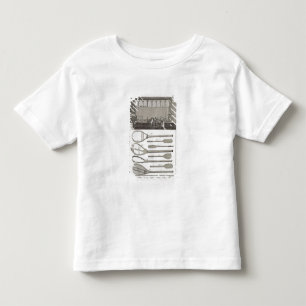 Camiseta Infantil Tênis real e construção de raquetes, de