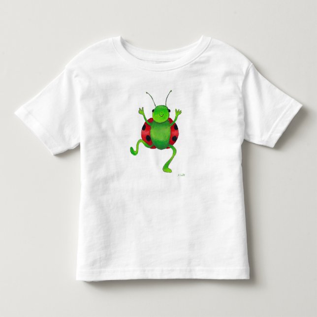Camiseta Infantil tenra de ladybug (Frente)