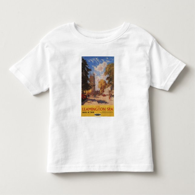 Camiseta Infantil Termas reais, poster britânico das estradas de (Frente)