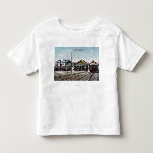 Camiseta Infantil Terminal e estrada de ferro chaves de balsa da (Frente)