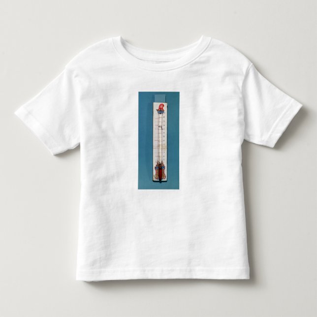 Camiseta Infantil Termômetro superado com uma capota phrygian (Frente)