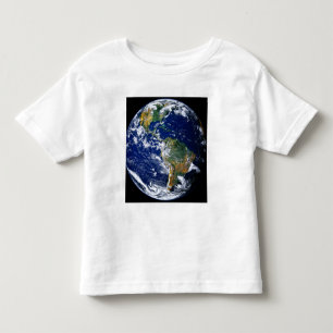 Camiseta Infantil Terra completa que mostra os Americas