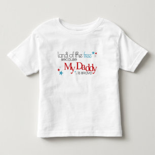 Camiseta Infantil Terra do livre, porque meu pai é bravo
