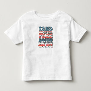 Camiseta Infantil Terra dos Libertos, por causa dos corajosos