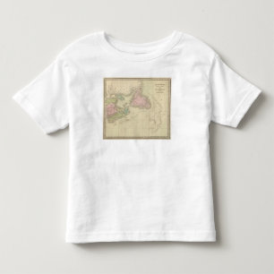 Camiseta Infantil Terra Nova, Nova Escócia, e Novo Brunswick
