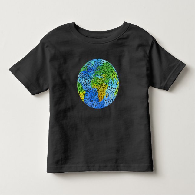 Camiseta Infantil Terra suave (Frente)