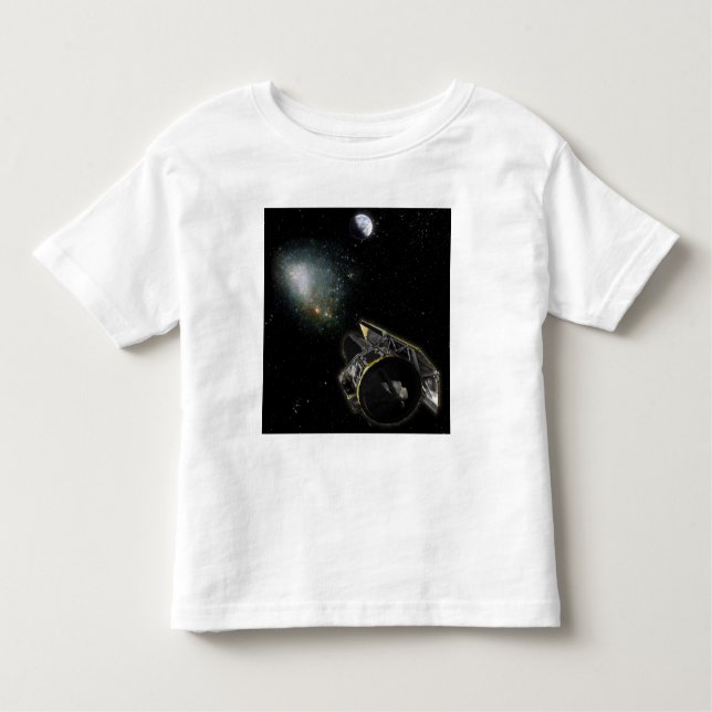 Camiseta Infantil Terra, um objeto Via Látea (Frente)