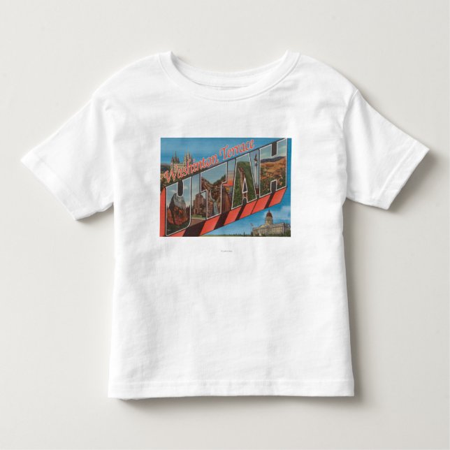 Camiseta Infantil Terraço de Washington, Utá - grandes cenas da (Frente)