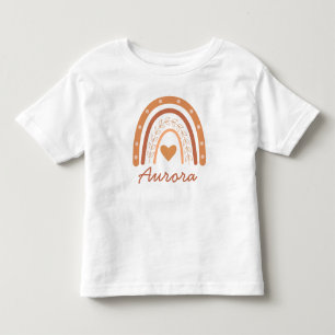 Camiseta Infantil Terracotta neutro em gênero boho arco-íris persona