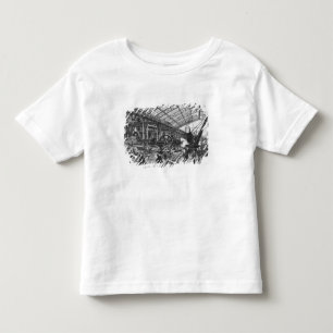 Camiseta Infantil Terreno de construção das máquinas do DES de