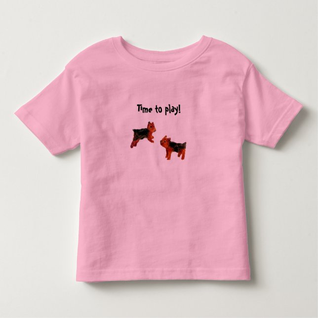 Camiseta Infantil Terrier Cute Dog Art (Frente)