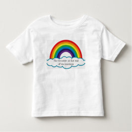 Camiseta Infantil Tesouro na extremidade do arco-íris. T dos miúdos