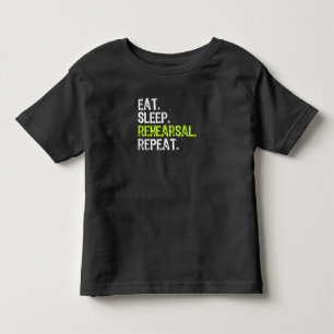Camiseta Infantil Teste de sono Repetir Presente de Ator de Atriz