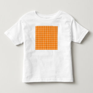 Camiseta Infantil Teste padrão alaranjado do diamante da combinaç