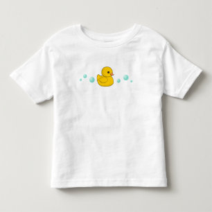 Camiseta Infantil Teste padrão de borracha do pato