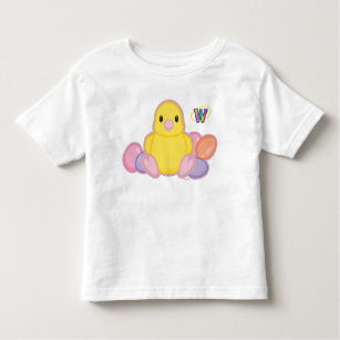 Camiseta Infantil Teste padrão do pintinho do primavera de Lil