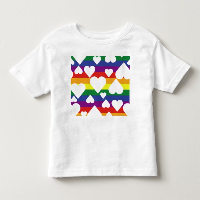Camiseta Infantil Teto Arco-Íris Branco (Frente)