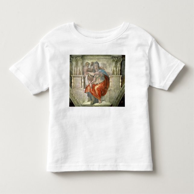 Camiseta Infantil Teto da capela de Sistine: Sibyl Delphic (Frente)