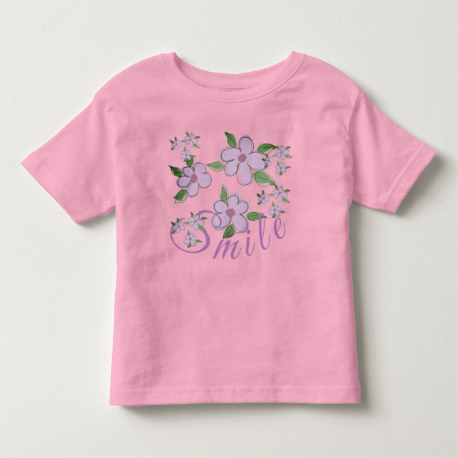 Camiseta Infantil Teto de Criança do Sorriso bonito (Frente)