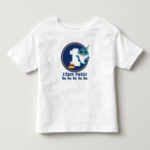 Camiseta Infantil Teto de Tubarão-primeiro aniversario