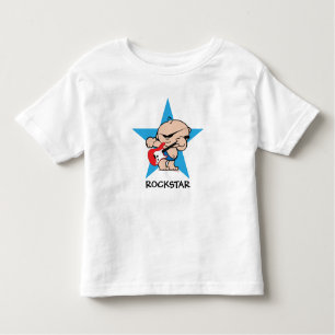 Camiseta Infantil Teto gráfico Rockstar para rapazes