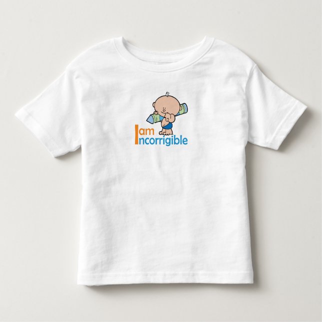 Camiseta Infantil Teto incorrigível bonito para rapazes (Frente)