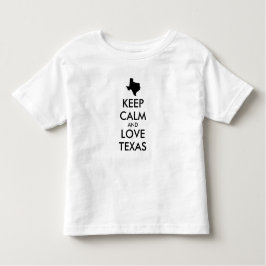 Camiseta Infantil TEXAS DE AMOR E CALMA personalizáveis