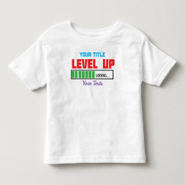 Camiseta Infantil texto de Nível Acima com progresso de carregamento