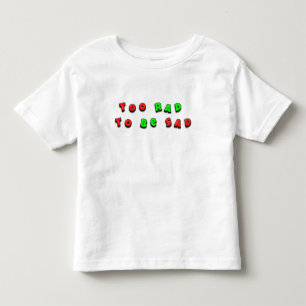 Camiseta Infantil Texto Dizendo 'Muito Radical Para Estar Triste'