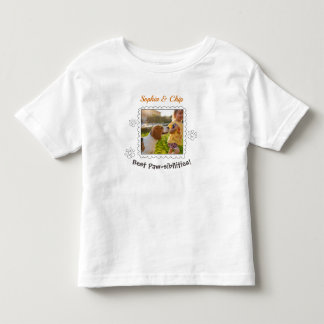 Camiseta Infantil Texto do Nome do Quadro de Fotografias de Pet do K