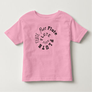 Camiseta Infantil Texto Espiral Fluto