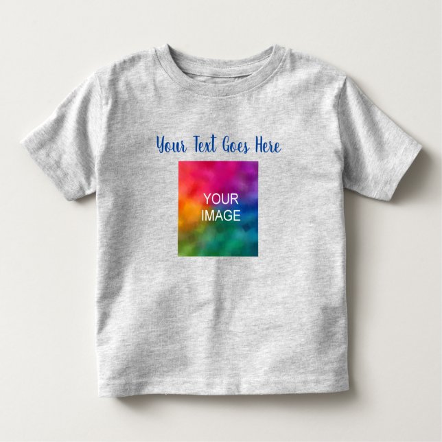 Camiseta Infantil Texto Tipografia Nome Carregar Sua Própria Cinza F (Frente)