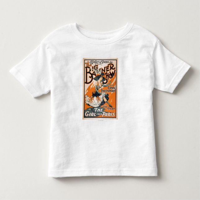 Camiseta Infantil The Big Banner Show "The girl from Paris" (Frente)