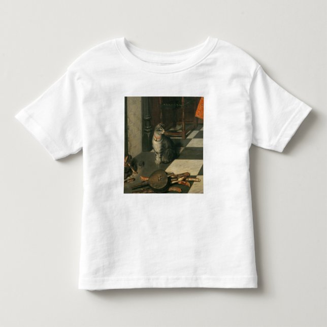 Camiseta Infantil The Chess Players, c.1670 (Frente)