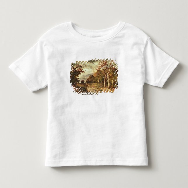 Camiseta Infantil The Edge da floresta, 1871 (Frente)