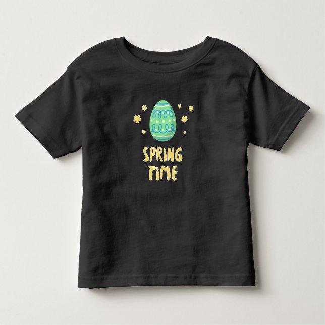 Camiseta Infantil The Egg says it’s Spring Time (Frente)
