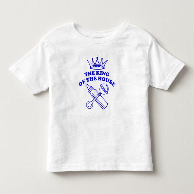 Camiseta Infantil The King of the House (Frente)