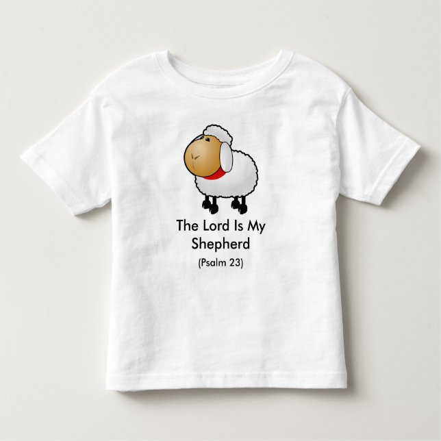 Camiseta Infantil The lord Is My Shepherd (salmo 23) (Frente)