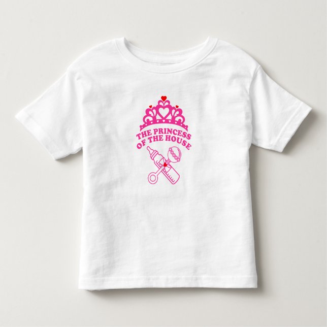 Camiseta Infantil The princess of the house (Frente)