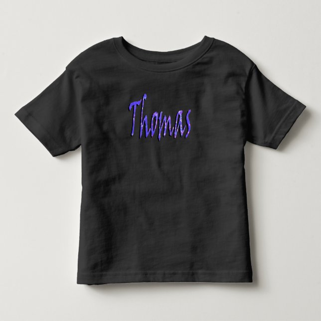 Camiseta Infantil Thomas, Nome, Logotipo, (Frente)