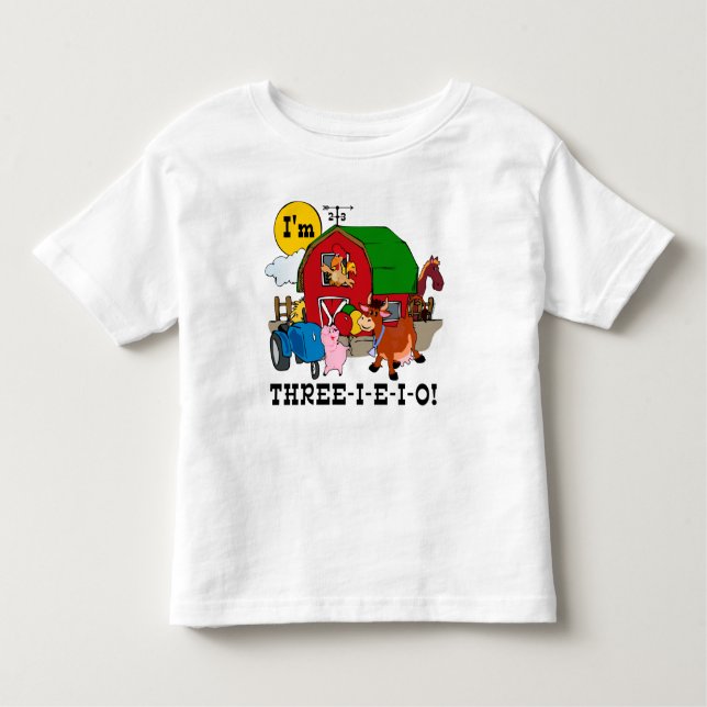 CAMISETA INFANTIL THREE-I-E-I-O (Frente)