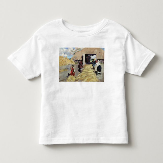 Camiseta Infantil Threshing - assoalho, 1916 (Frente)