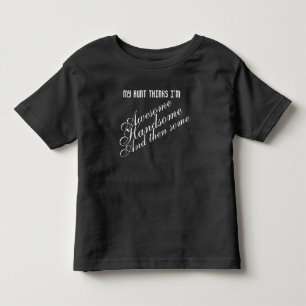 Camiseta Infantil Tia orgulhosa de sobrinho bonito